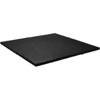 Ivol Sportvloer tegel 100x100cm 15mm - Extra fijne korrel - Zwart