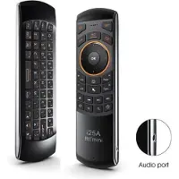 Rii - Mini i25A - 6 Axis - Air Mouse Keyboard (2.4G) - Mini Keyboard en Airmouse - IR learning - 450 mAh accu - USB receiver