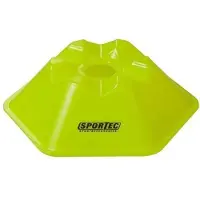 Sportec afbakenbollen hexagonaal 10 stuks neongeel