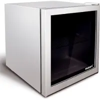 Husky KK50-281-NL-HU - Mini Koelkast - Met Glazen Deur - 50 Liter - Zilver