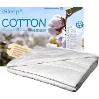 ISleep Dekbed Zomer Katoen Wasbaar - 100% Katoen - Ledikant - 100x135 cm - Wit