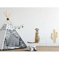 VAN IKKE Muursticker Stokstaartje XL