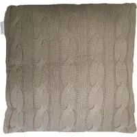 Essenza Knitted Sierkussens (2 stuks) - 50x50 cm - Taupe