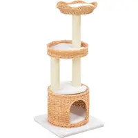 vidaXL Kattenkrabpaal met sisal krabpaal natuurlijk wilgenhout