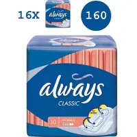 Always Classic Normal Wings Maandverband Doos 16 X 10 Stuks