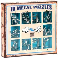 Eureka 10 Metalen Puzzels Blauwe Editie