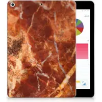 B2Ctelecom Back Cover voor Apple iPad 9.7 2018 | 2017 Tablet Back Cover Marmer Bruin