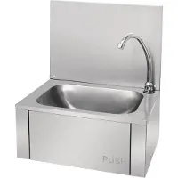 Vogue Wasbak met Kniebediening | Inox