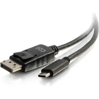 C2G 80542 USB-C DisplayPort Zwart kabeladapter/verloopstukje