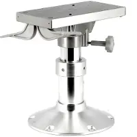 VETUS Sliding Gas Adjustable Seat Foot Zilver 30-40 cm