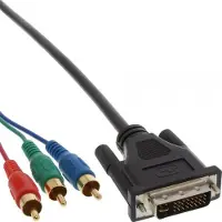 MaxTrack DVI-I Dual Link - Tulp component video kabel - 10 meter