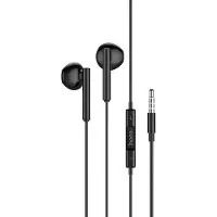 Hoco M64 Melodious - 3,5mm Audio-Jack Oortjes met Microfoon - 120cm - Zwart
