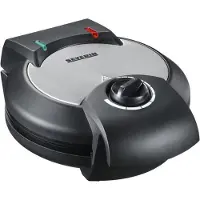 Severin WA 2103 Wafelijzer Met handmatige temperatuursinstelling RVS (geborsteld), Zwart