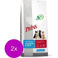 Prins Fit-Selection Zalm&Rijst - Hondenvoer - 2 x 2 kg