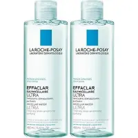 La Roche-Posay Effaclar Micellair Water - Gezichtsreinigingsmiddel - voor een vette huid en Acne - 2x400ml