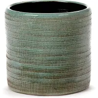 Serax Bloempot Structuur Groen D 17 cm H 16 cm