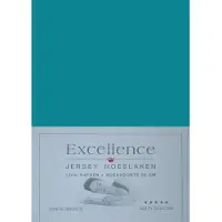 Excellence Jersey Hoeslaken - Eenpersoons - 90/100x210/220 cm - Sea Green
