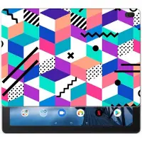 B2Ctelecom Lenovo Tab E10 Back Cover Blokken Kleurrijk