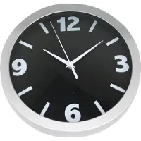 Nextime Small Numbers - Klok - Rond - Kunstof/Glas - Ø30 cm - Zwart
