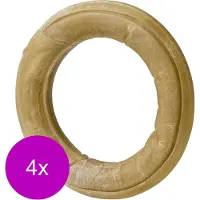 Timo Kauwring - Hondensnacks - 4 x Buffelhuid Ø 12 cm Medium