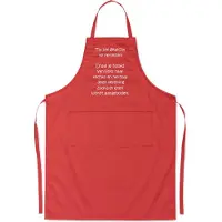 Kariban Mijncadeautje - Luxe schort - Tip om gewicht te verliezen - rood