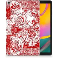 B2Ctelecom Tablet BackCover Samsung Galaxy Tab A 10.1 (2019) Angel Skull Rood