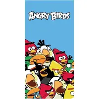 Angry birds Crowd Strandlaken - 75x150 cm - Blue