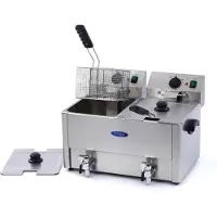 Maxima Frituurpan - 2x 8 L - 2 Manden - met Tapkraan