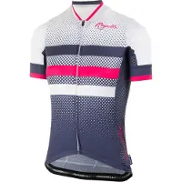 Rogelli Ds Wielershirt KM Dot- Blauw/Roze XL