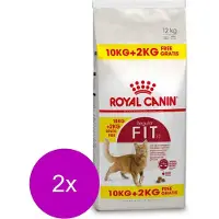 Royal Canin Fit 32 - Kattenvoer - 2 x 10+2 kg Bonusbag