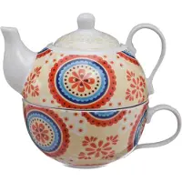COSY&TRENDY Cosy & Trendy Theepot Met Kopje - Ø 10 cm x 12 cm - 26 cl-21 cl