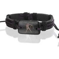 Montebello Armband Weegschaal - Unisex - Leer - Horoscoop - ?20 - 23 cm