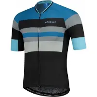 Rogelli Wielershirt KM Peak Zwart/Blauw 2XL