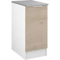Parisot Onderkast Spoon 40 Cm Met Deur - Eik - - Keuken Onderkast - Bruin - Spaanplaat
