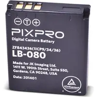 Kodak Pixpro LB-080 (Batterij), Stroomvoorziening voor de camera, Zwart