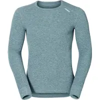 Odlo Ondershirt Mens L/S Crew Neck Warm Grey Melange-XXL
