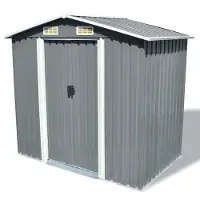 vidaXL Tuinberging 204x132x186 cm metaal grijs