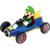 Carrera Pull Back Super Mario Raceauto Mach 8 - Luigi
