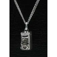 MOOYE ® - Collectie Zilveren Fotocamera ketting hanger - antiek