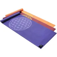 Yogistar Yogamat basic Flower of Life violet Fitnessmat YOGISTAR