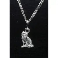 MOOYE ® - Collectie Zilveren Pers zittend klein ketting hanger