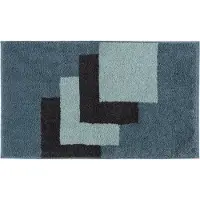 Casilin Badmat Antislip 60x100cm Graduale - Waterabsorberende Badkamermat - Wasbaar en Sneldrogend - Voor Douche en Bad - Hoogpolig - Acryl - Rechthoek - Blauw, Ocean