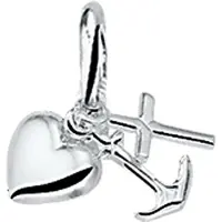 Trendjuwelier huiscollectie 4102228 Witgouden bedel geloof, hoop en liefde