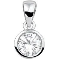 The Jewelry Collection Hanger Zirkonia - Zilver