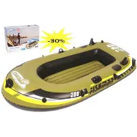 JILONG Opblaasboot Fishman 200 - Vissersboot - Deluxe set - 218x110x36x110x36cm