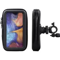 Shop4 - Samsung Galaxy A20e Fietshouder Stuur Spatwaterdicht Zwart