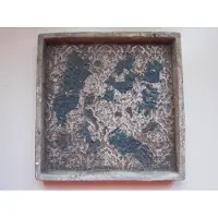 Ptmd collection Kaarsenplateau PTMD cement grijs/donkergroen