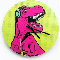 Mustard Desktop Klok - 31x33 cm - T-Rex