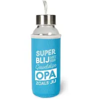 Miko Opa Waterfles Glas met isolatie