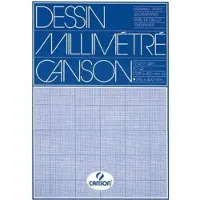 Canson Millimeterblok a4 blauw 50 vel